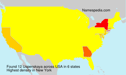 Surname Uspenskaya in USA Surname Uspenskaya in USA