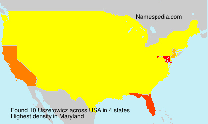 Surname Uszerowicz in USA Surname Uszerowicz in USA