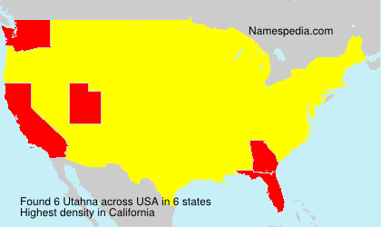 Surname Utahna in USA Surname Utahna in USA