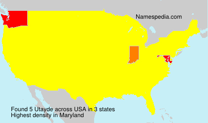 Surname Utayde in USA Surname Utayde in USA