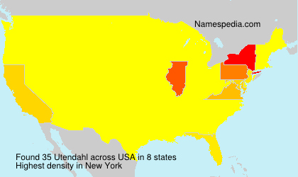 Surname Utendahl in USA Surname Utendahl in USA