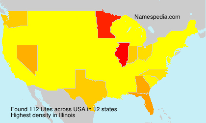 Surname Utes in USA Surname Utes in USA