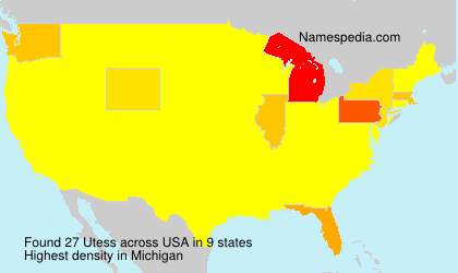 Surname Utess in USA Surname Utess in USA