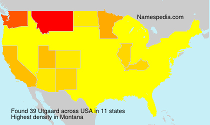 Surname Utgaard in USA Surname Utgaard in USA