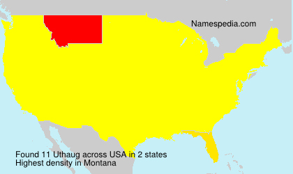 Surname Uthaug in USA Surname Uthaug in USA