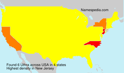 Surname Uthra in USA Surname Uthra in USA