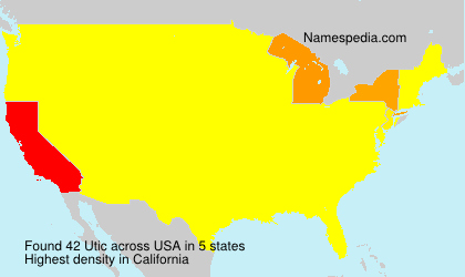 Surname Utic in USA Surname Utic in USA