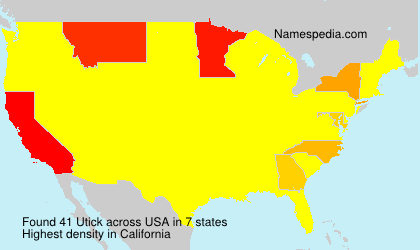 Surname Utick in USA Surname Utick in USA