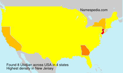 Surname Utidjian in USA Surname Utidjian in USA