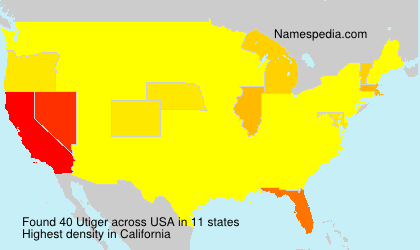 Surname Utiger in USA Surname Utiger in USA