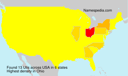 Surname Utis in USA Surname Utis in USA