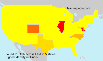 Surname Utoh in USA Surname Utoh in USA