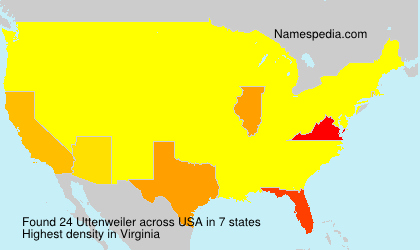 Surname Uttenweiler in USA