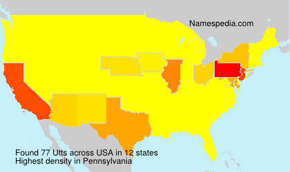 Surname Utts in USA Surname Utts in USA