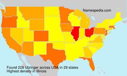Surname Utzinger in USA Surname Utzinger in USA