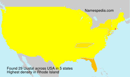 Surname Uustal in USA Surname Uustal in USA