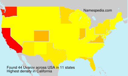 Surname Uvarov in USA Surname Uvarov in USA