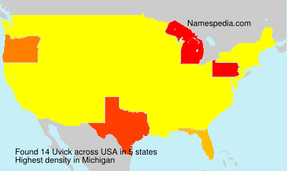 Surname Uvick in USA Surname Uvick in USA