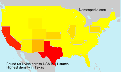 Surname Uvina in USA Surname Uvina in USA