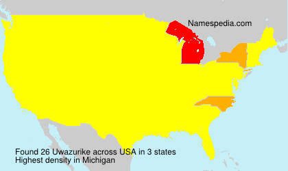 Surname Uwazurike in USA Surname Uwazurike in USA