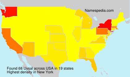 Surname Uysal in USA Surname Uysal in USA