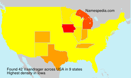 Surname Vaandrager in USA Surname Vaandrager in USA