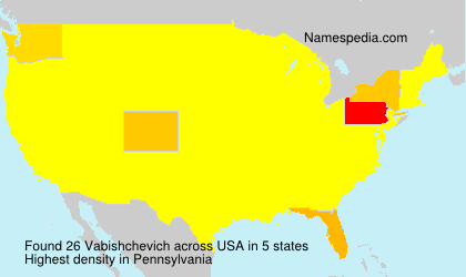 Surname Vabishchevich in USA Surname Vabishchevich in USA