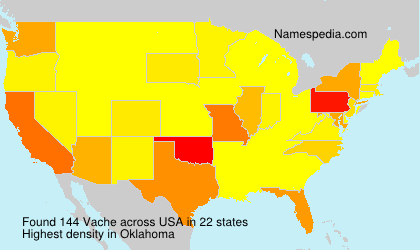 Surname Vache in USA Surname Vache in USA