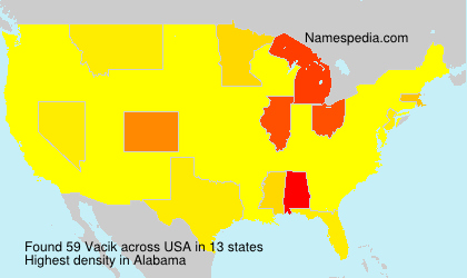 Surname Vacik in USA Surname Vacik in USA