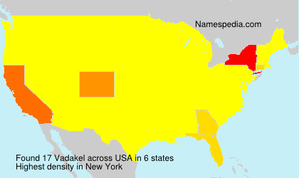 Surname Vadakel in USA Surname Vadakel in USA
