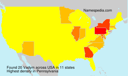 Surname Vadym in USA Surname Vadym in USA