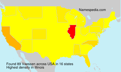 Surname Vaessen in USA Surname Vaessen in USA