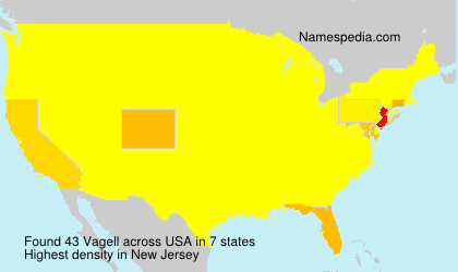 Surname Vagell in USA Surname Vagell in USA