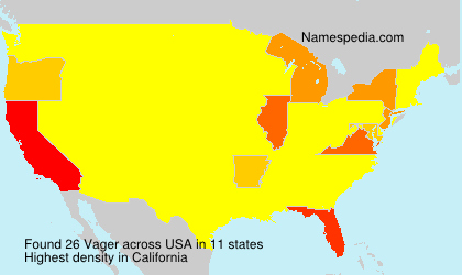 Surname Vager in USA Surname Vager in USA