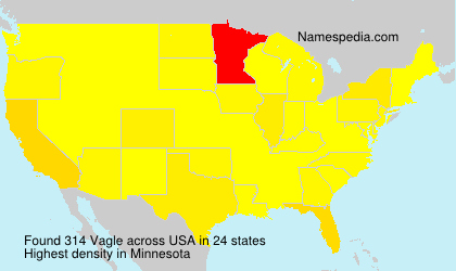 Surname Vagle in USA Surname Vagle in USA