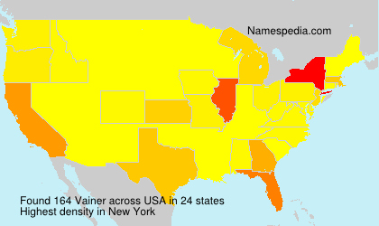 Surname Vainer in USA Surname Vainer in USA