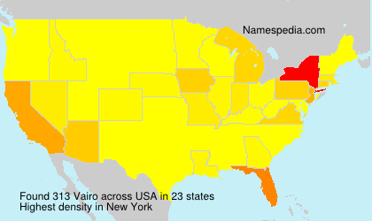 Surname Vairo in USA Surname Vairo in USA