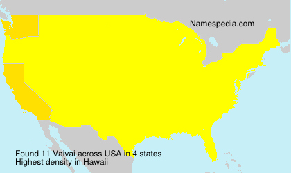 Surname Vaivai in USA Surname Vaivai in USA