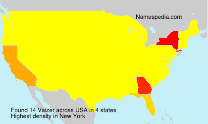 Surname Vaizer in USA Surname Vaizer in USA