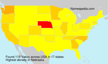 Surname Vakoc in USA Surname Vakoc in USA