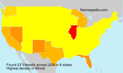 Surname Vakselis in USA Surname Vakselis in USA