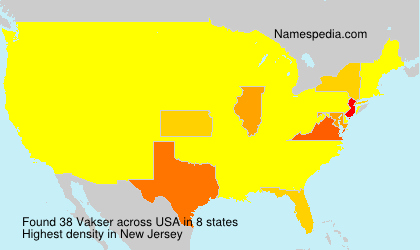 Surname Vakser in USA Surname Vakser in USA