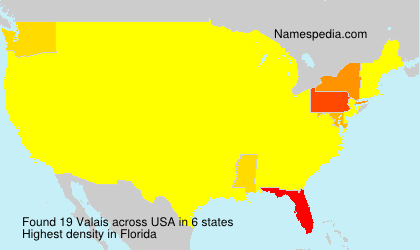 Surname Valais in USA Surname Valais in USA