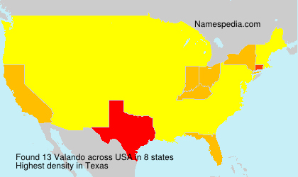 Surname Valando in USA Surname Valando in USA