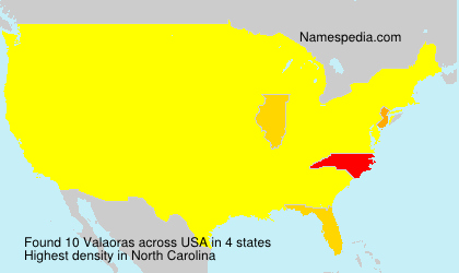 Surname Valaoras in USA Surname Valaoras in USA