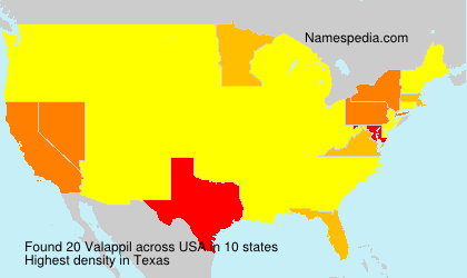 Surname Valappil in USA Surname Valappil in USA