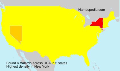 Surname Valardo in USA Surname Valardo in USA