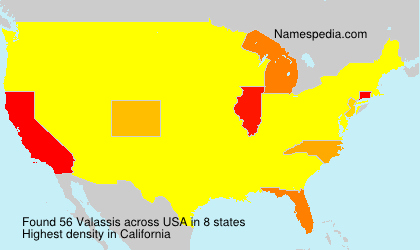 Surname Valassis in USA Surname Valassis in USA