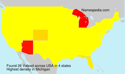 Surname Valead in USA Surname Valead in USA