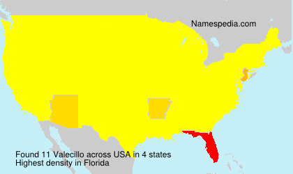 Surname Valecillo in USA Surname Valecillo in USA